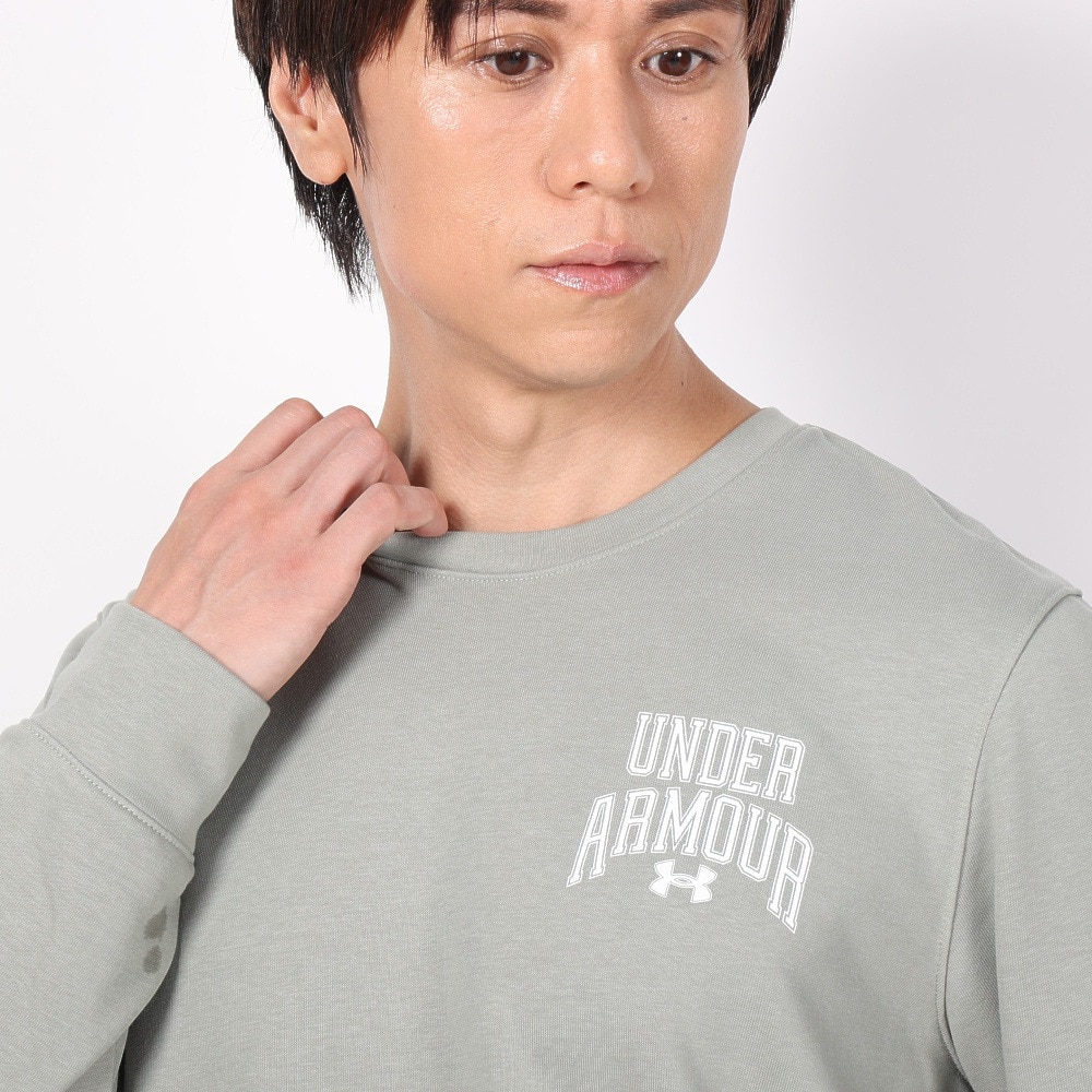 アンダーアーマー（UNDER ARMOUR）（メンズ）長袖Tシャツ メンズ ライバルテリー グラフィック クルー 1379764 504