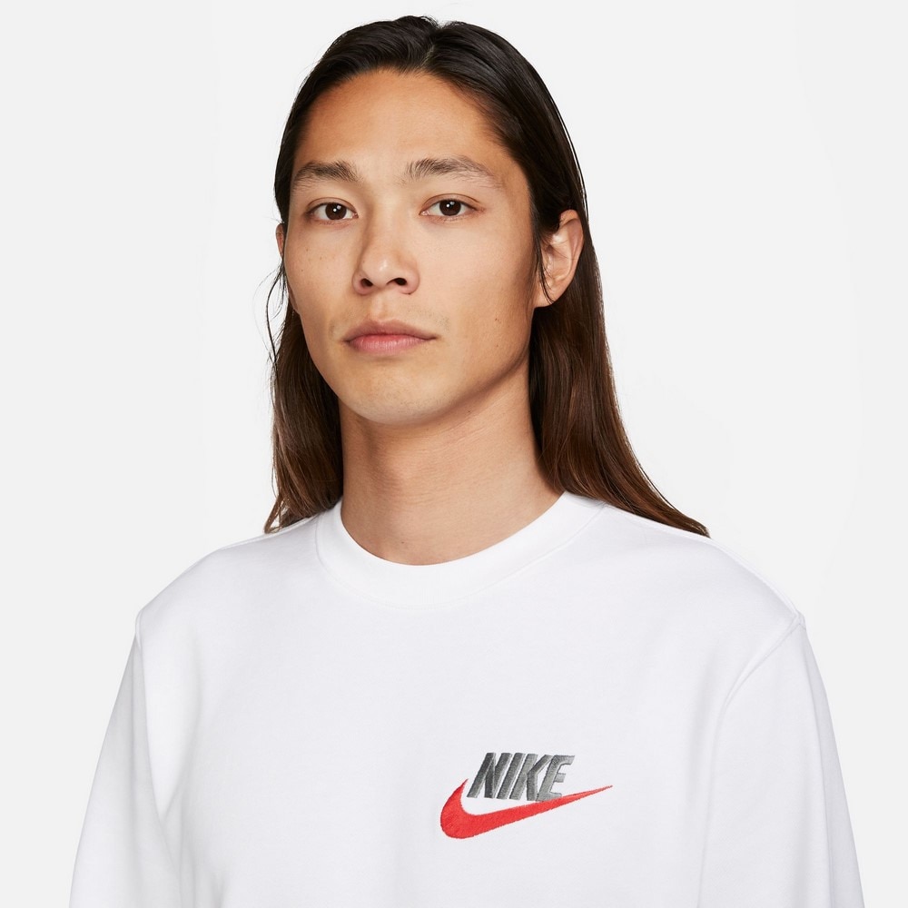 ナイキ（NIKE）（メンズ）スウェット クラブ+フレンチテリー LBR 長袖 クルー FB7685-100 ホワイト