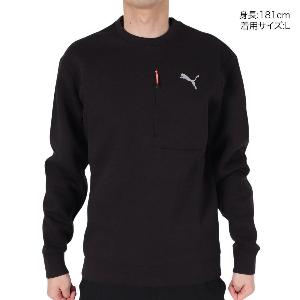 プーマ（PUMA）（メンズ）STYLE TECH クルースウェット 679538 01 BLK
