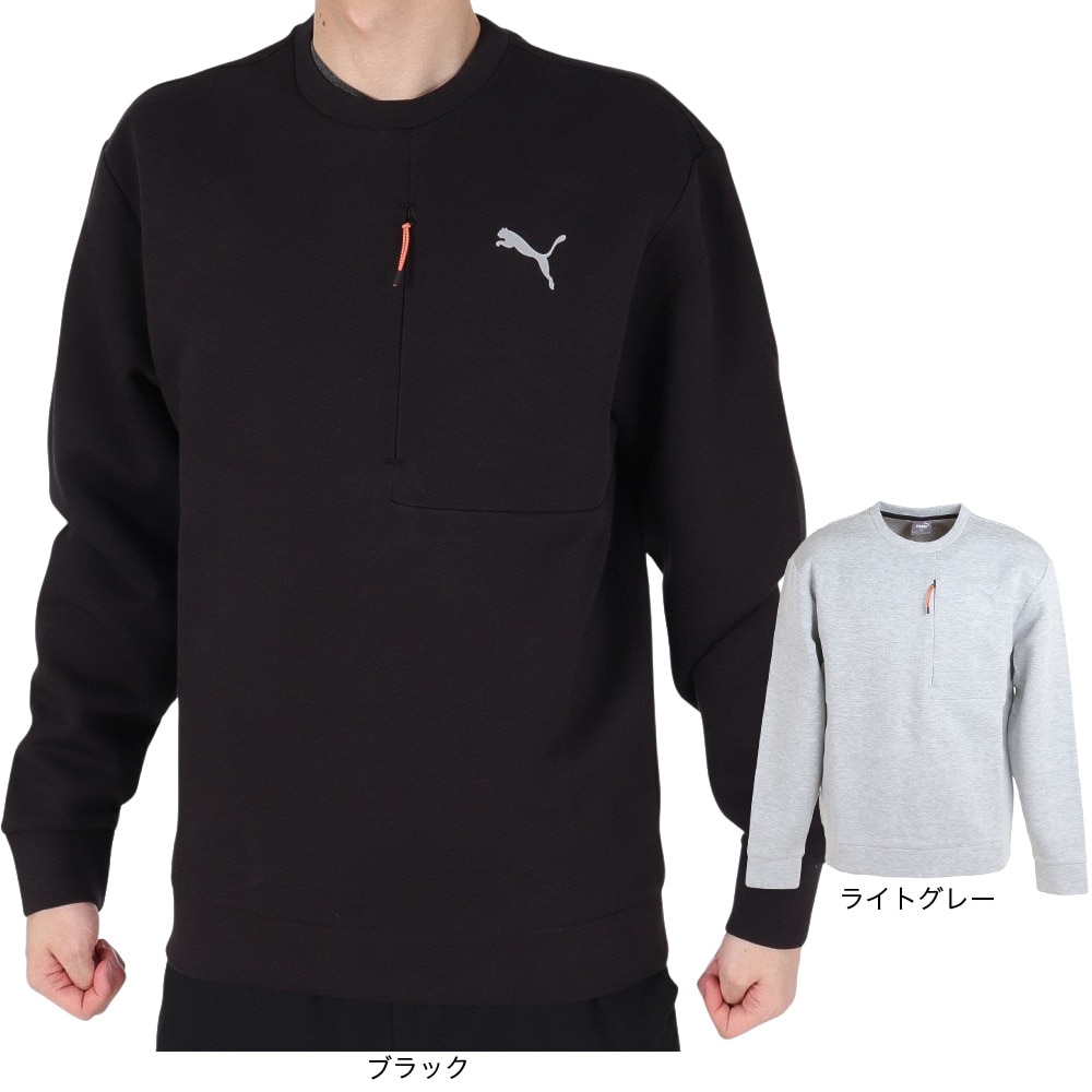プーマ（PUMA）（メンズ）STYLE TECH クルースウェット 679538 01 BLK