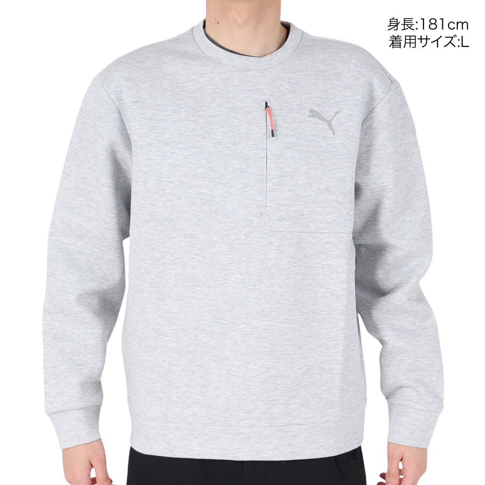 プーマ（PUMA）（メンズ）STYLE TECH クルースウェット 679538 54 LGRY