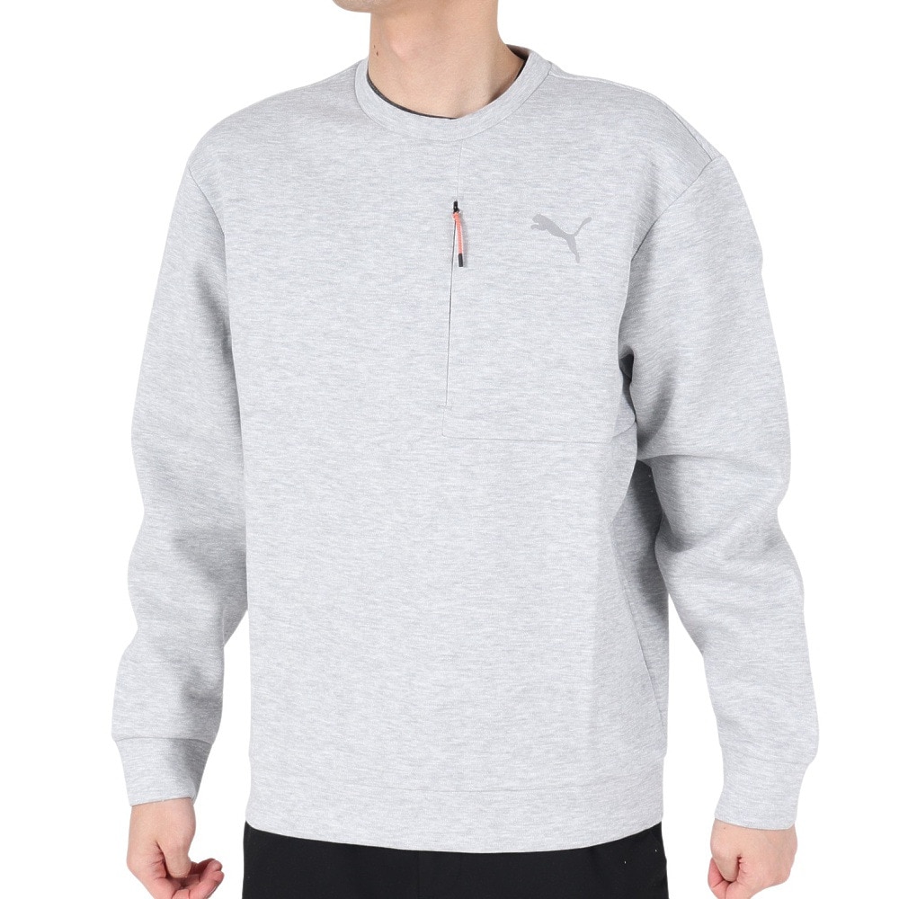 プーマ（PUMA）（メンズ）STYLE TECH クルースウェット 679538 54 LGRY