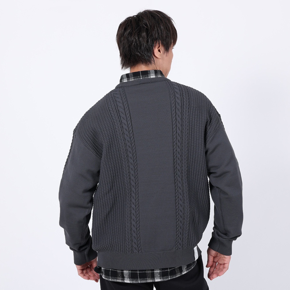 オークリー（OAKLEY）（メンズ）クルーネックセーター ESSENTIAL ARAN SWEATER 3.0 FOA405944-01N