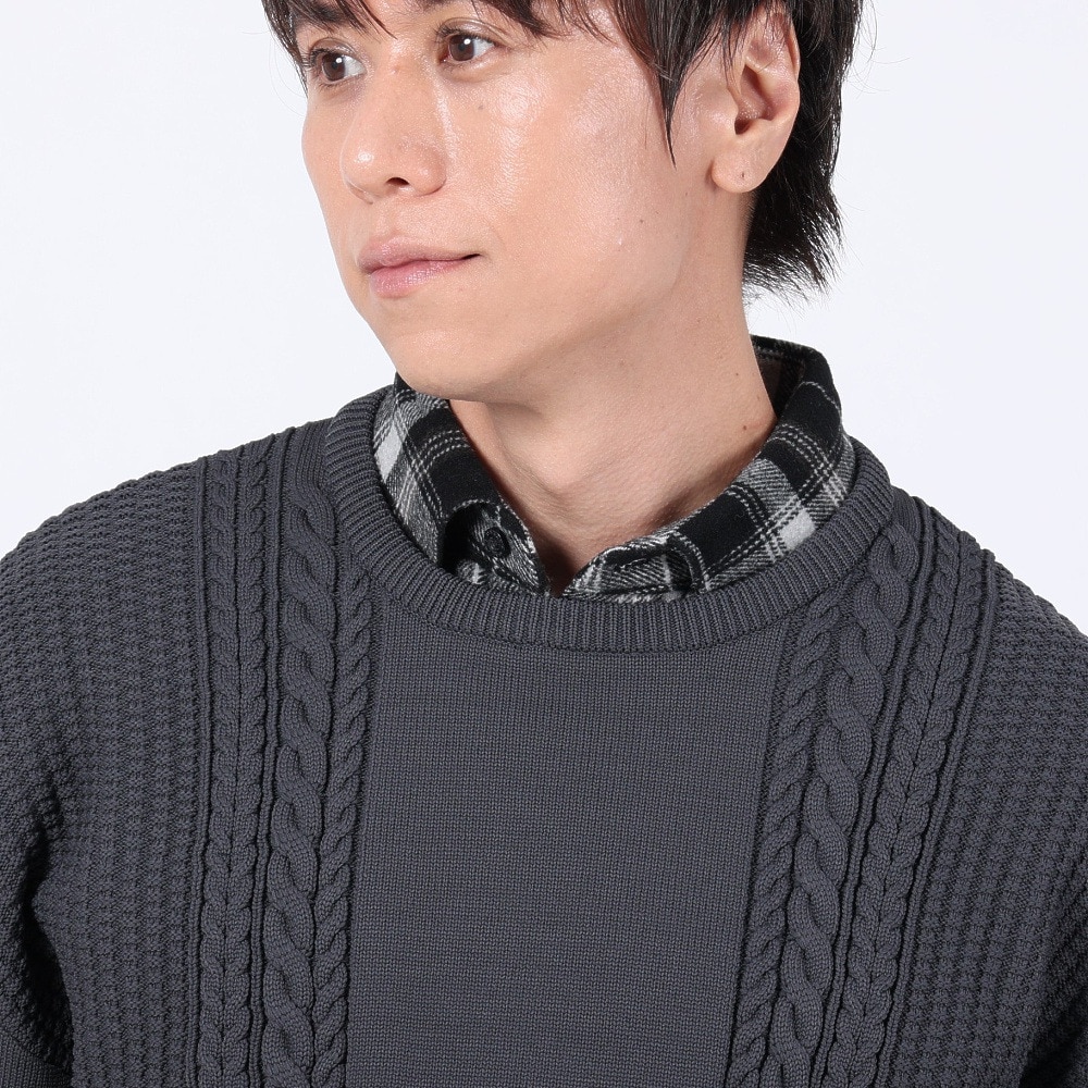 オークリー（OAKLEY）（メンズ）クルーネックセーター ESSENTIAL ARAN SWEATER 3.0 FOA405944-01N