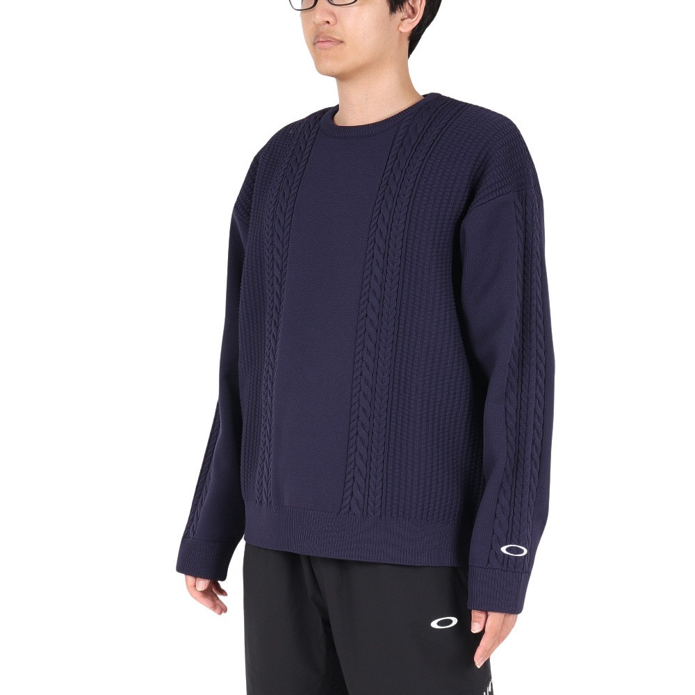 オークリー（OAKLEY）（メンズ）クルーネックセーター ESSENTIAL ARAN SWEATER 3.0 FOA405944-6FB