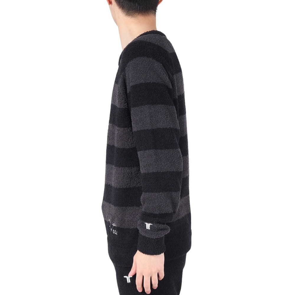 テリック（TELIC）（メンズ）シャギーニットプルオーバー TL-C033PO-BLK