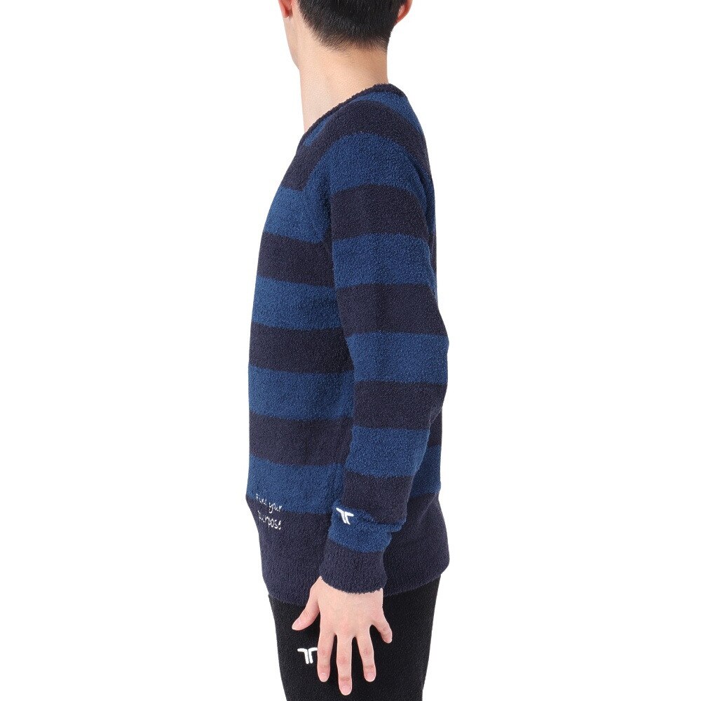 テリック（TELIC）（メンズ）シャギーニットプルオーバー TL-C033PO-BLU
