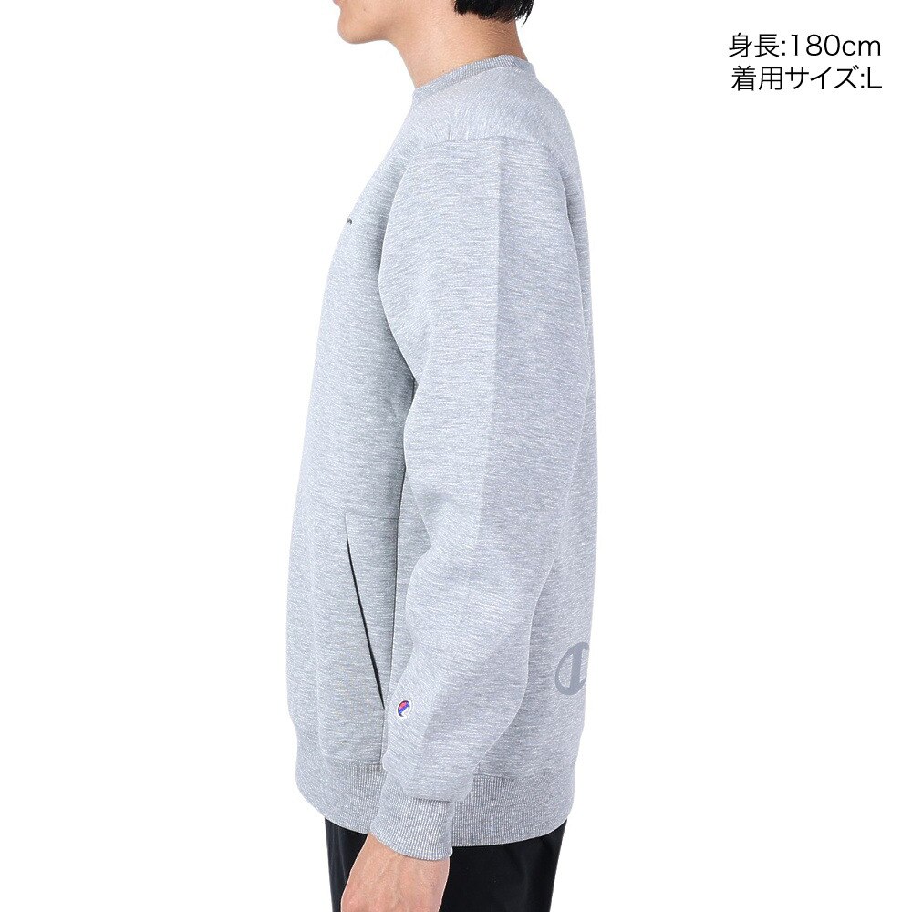 チャンピオン（CHAMPION）（メンズ）テックウィーブ 3LS クルーネックスウェットシャツ C3-YS001 070