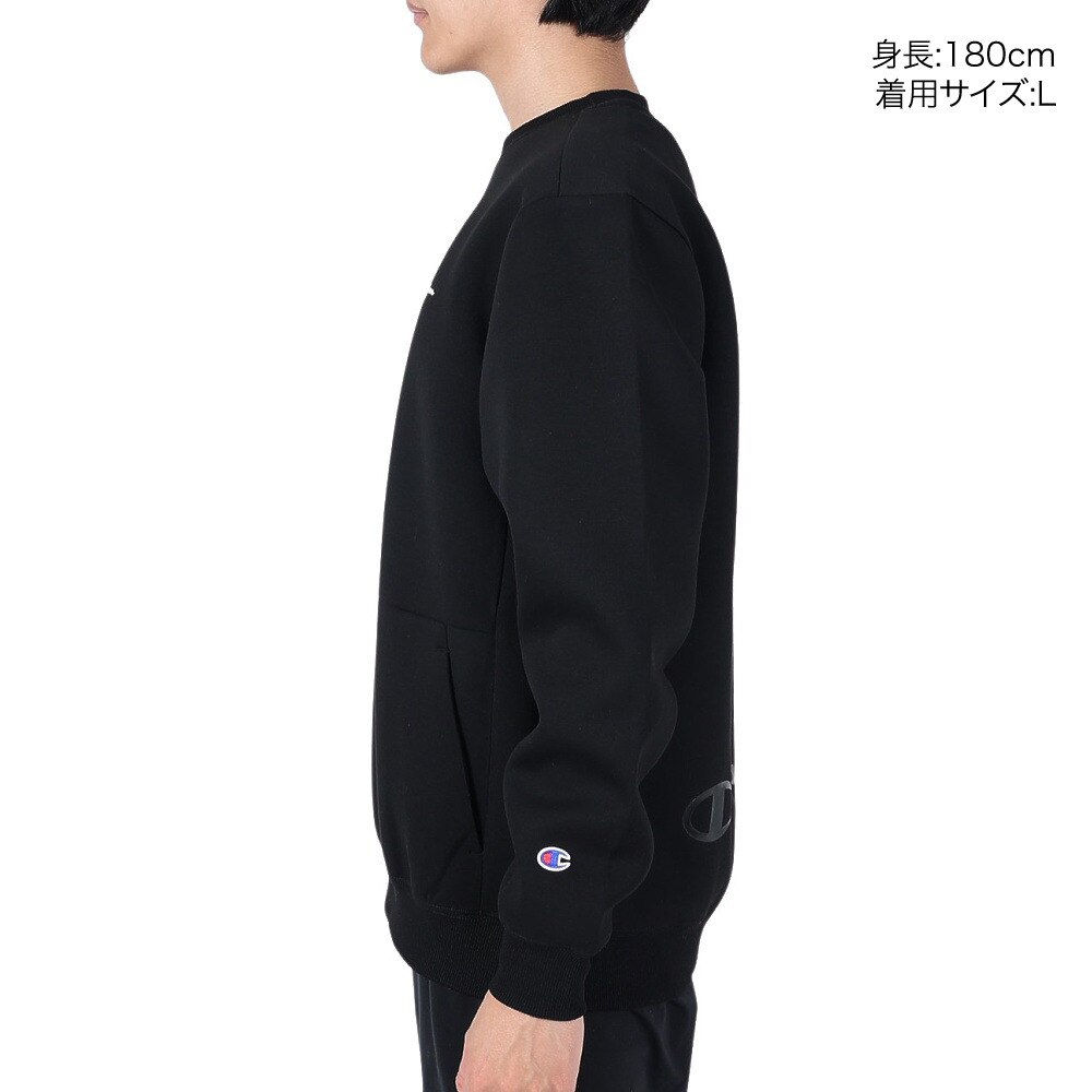 チャンピオン（CHAMPION）（メンズ）テックウィーブ 3LS クルーネックスウェットシャツ C3-YS001 090