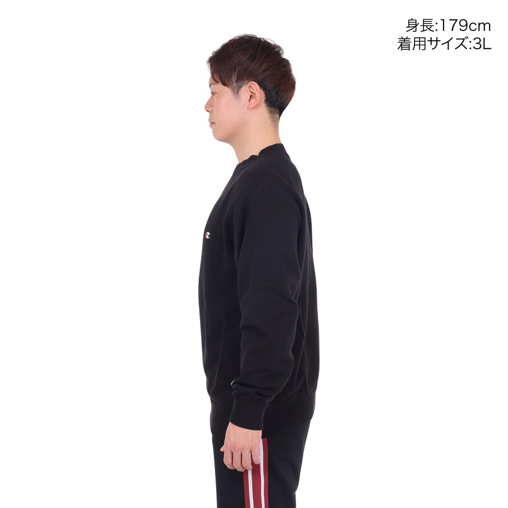 チャンピオン-ヘリテイジ（CHAMPION-HERITAGE）（メンズ）ベーシック ワンポイント クルーネックスウェットシャツ C3-Y035 090