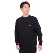 (メンズ)ベーシック ワンポイント クルーネックスウェットシャツ C3-Y035 090
