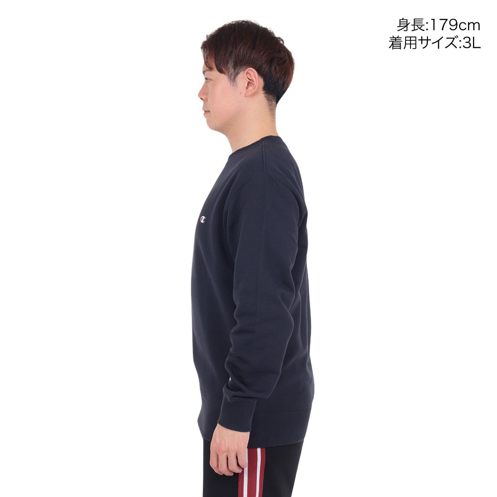 チャンピオン-ヘリテイジ（CHAMPION-HERITAGE）（メンズ）ベーシック ワンポイント クルーネックスウェットシャツ C3-Y035 370