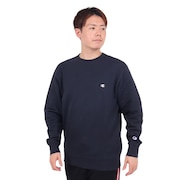 (メンズ)ベーシック ワンポイント クルーネックスウェットシャツ C3-Y035 370