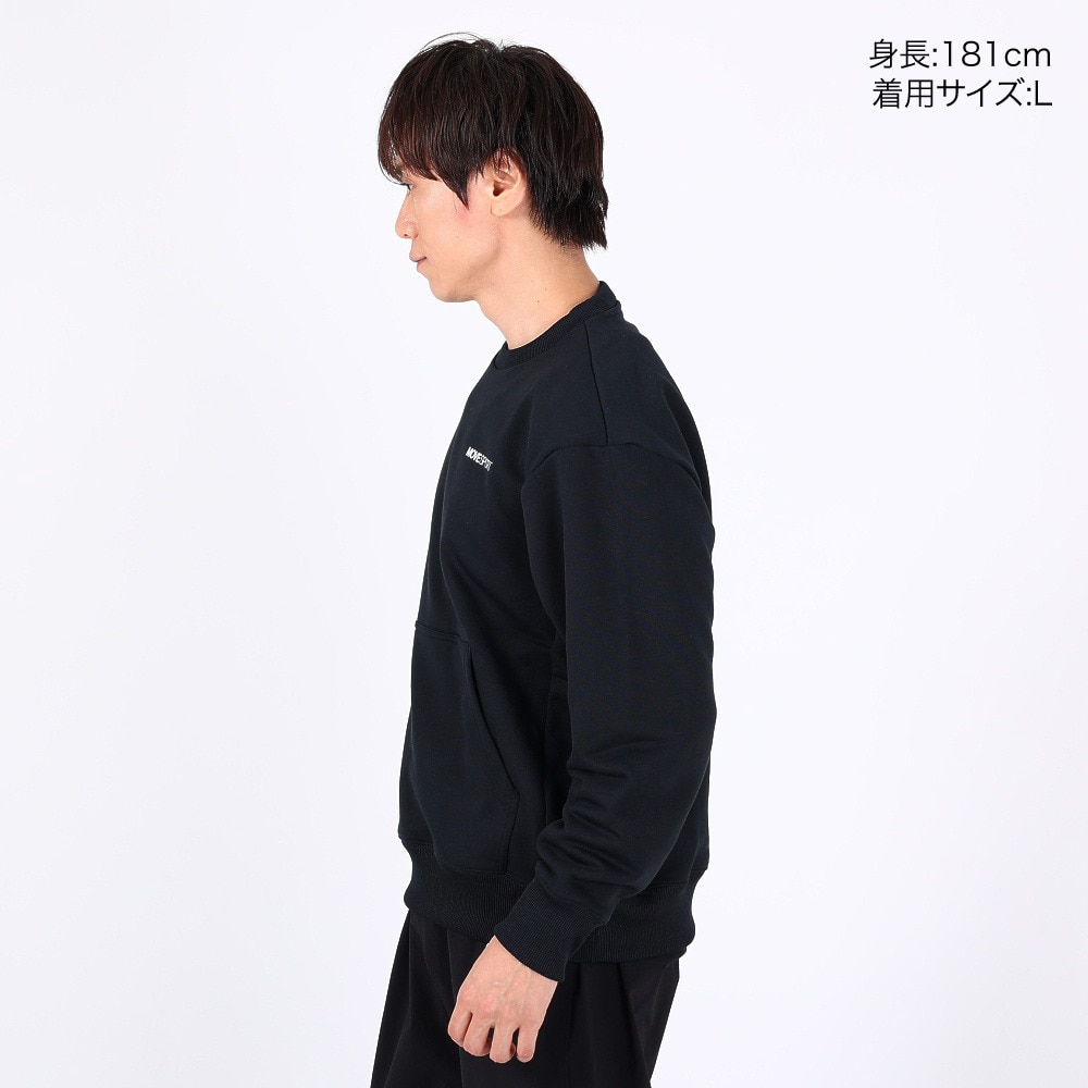 デサント（DESCENTE）（メンズ）ヘビーウェイト裏毛 クルースウェット DX-C2703XB BK