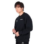 デサント（DESCENTE）（メンズ）ヘビーウェイト裏毛 クルースウェット DX-C2703XB BK