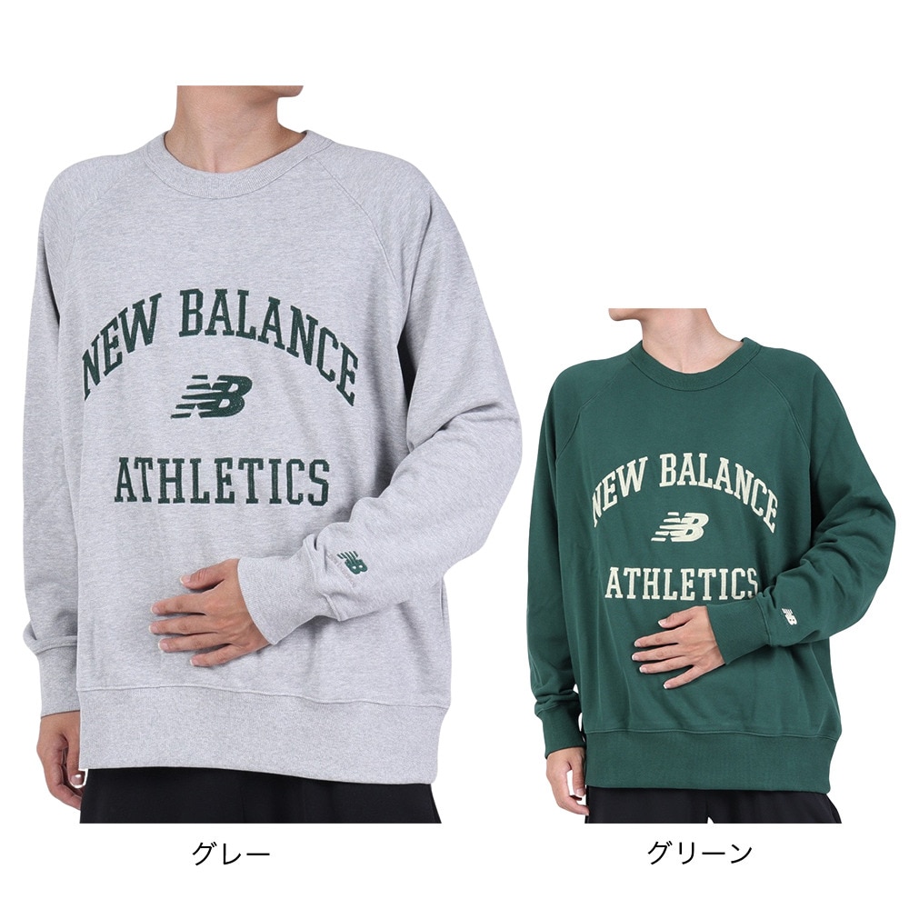ニューバランス（new balance）（メンズ）トレーナー メンズ Athletics Varsity スウェットクルーシャツ MT33550NWG