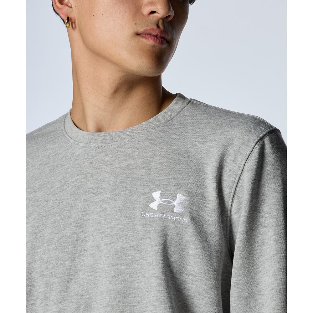 アンダーアーマー（UNDER ARMOUR）（メンズ）エッセンシャル テリー クルーネックスウェットシャツ 1384821 011