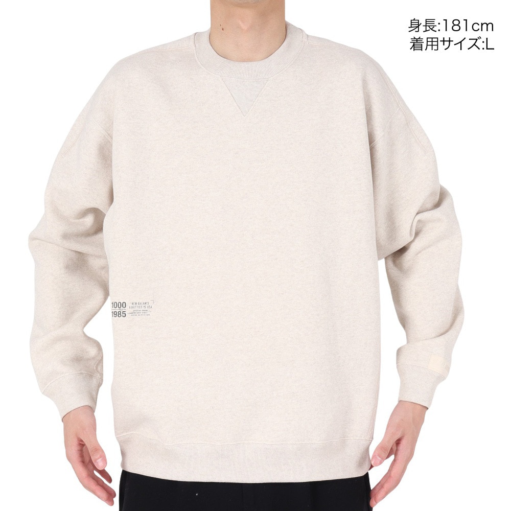ニューバランス（new balance）（メンズ）1000 スウェットクルーレギュラーフィット AMT35099OT