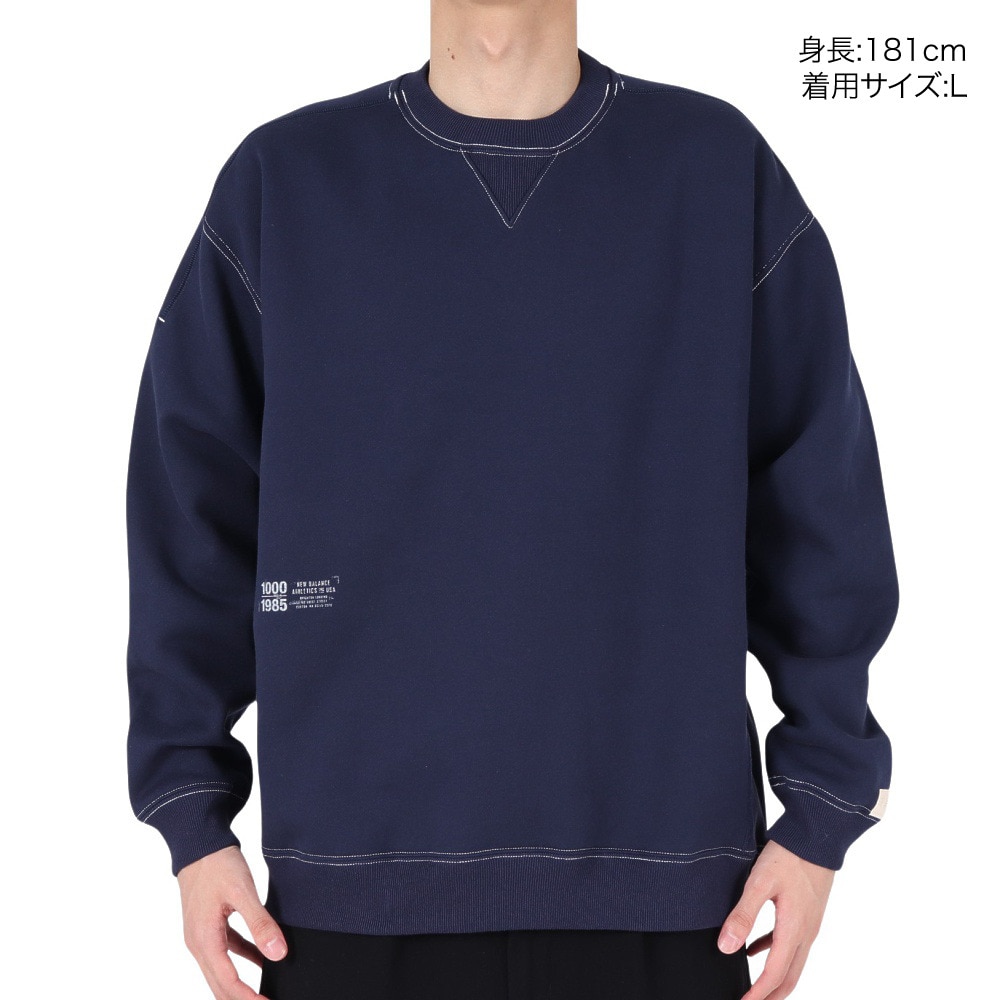 ニューバランス（new balance）（メンズ）1000 スウェットクルーネック オーバーサイズ AMT35100PGM