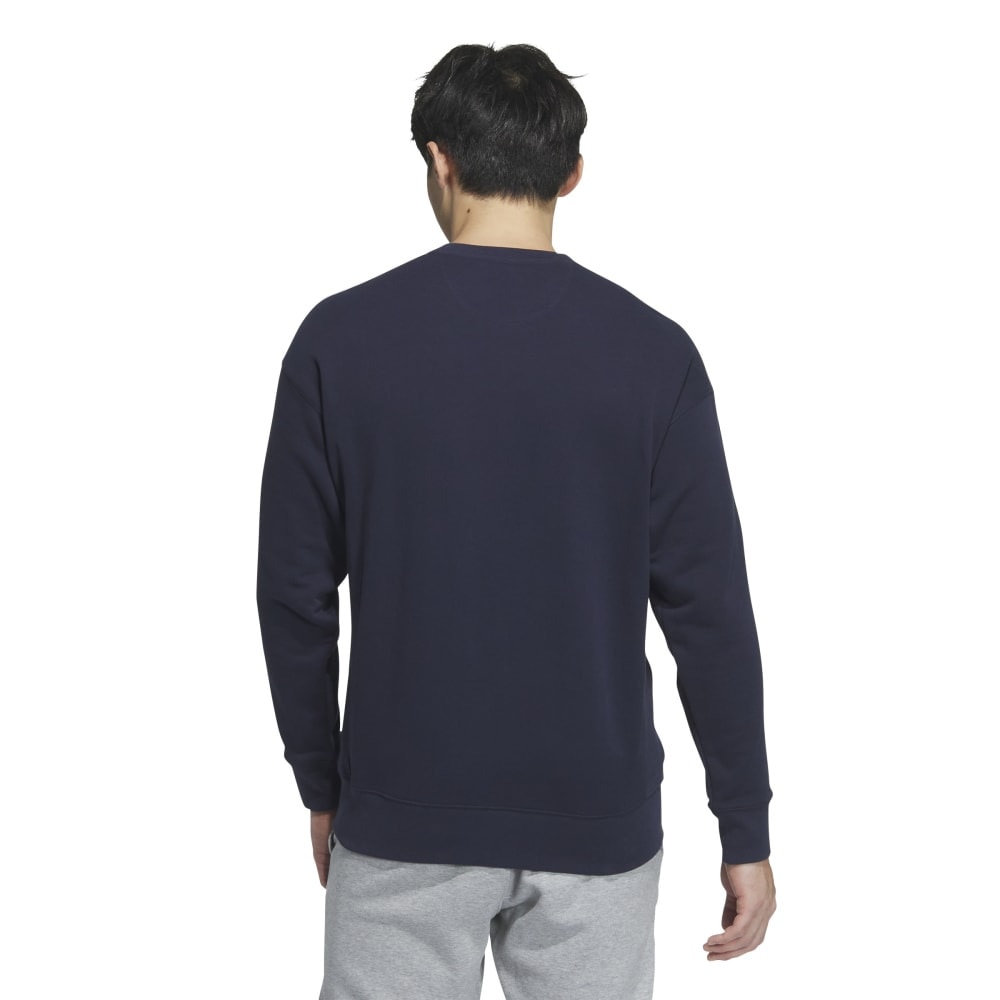 アディダス（adidas）（メンズ）エッセンシャルズ プラス ルーズフィット スリーストライプス フレンチテリー スウェットシャツ KWF01-JF3932