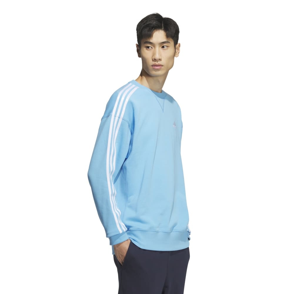 アディダス（adidas）（メンズ）エッセンシャルズ プラス ルーズフィット スリーストライプス フレンチテリー スウェットシャツ KWF01-JF3987