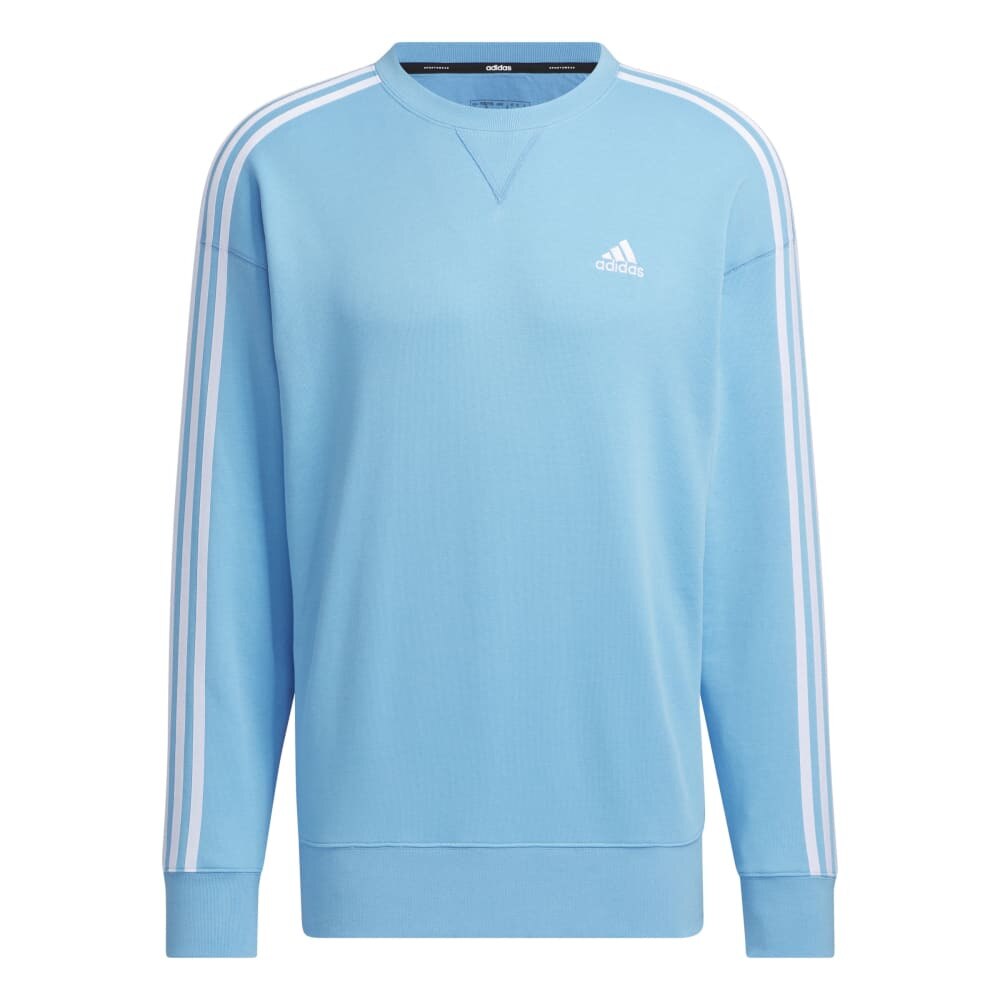 アディダス（adidas）（メンズ）エッセンシャルズ プラス ルーズフィット スリーストライプス フレンチテリー スウェットシャツ KWF01-JF3987