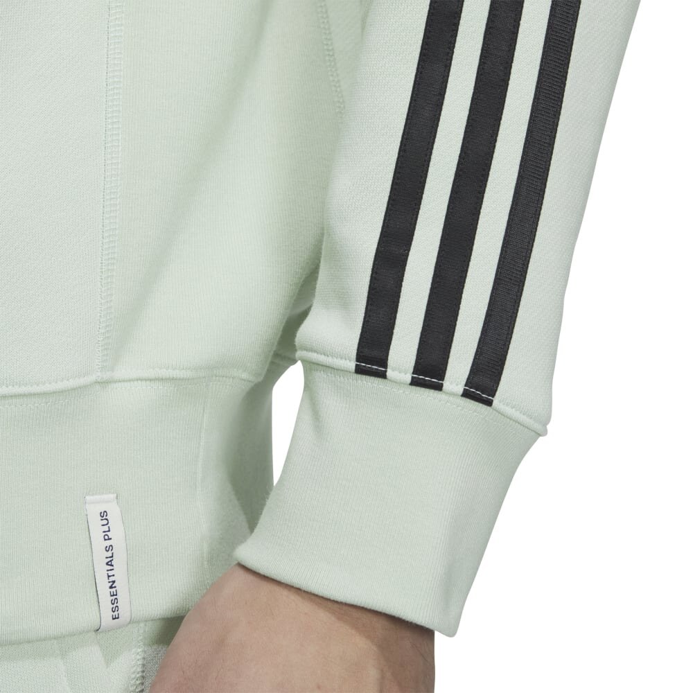 アディダス（adidas）（メンズ）エッセンシャルズ プラス ルーズフィット スリーストライプス フレンチテリー スウェットシャツ KWF01-JF3989★★★