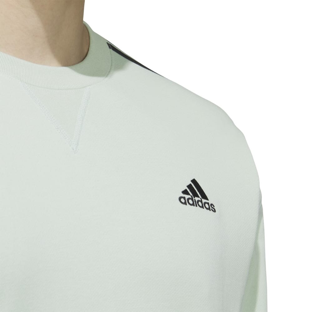 アディダス（adidas）（メンズ）エッセンシャルズ プラス ルーズフィット スリーストライプス フレンチテリー スウェットシャツ KWF01-JF3989★★★