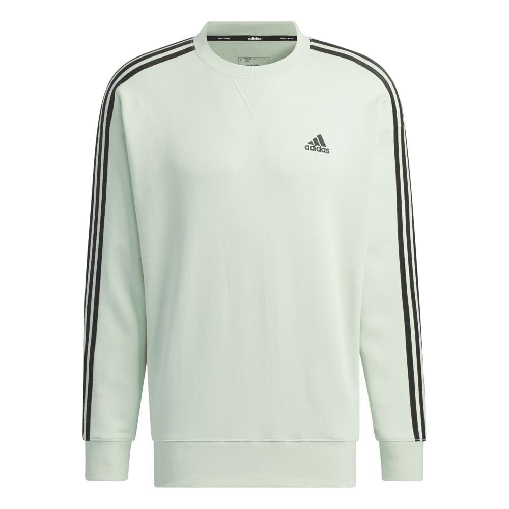 アディダス（adidas）（メンズ）エッセンシャルズ プラス ルーズフィット スリーストライプス フレンチテリー スウェットシャツ KWF01-JF3989★★★