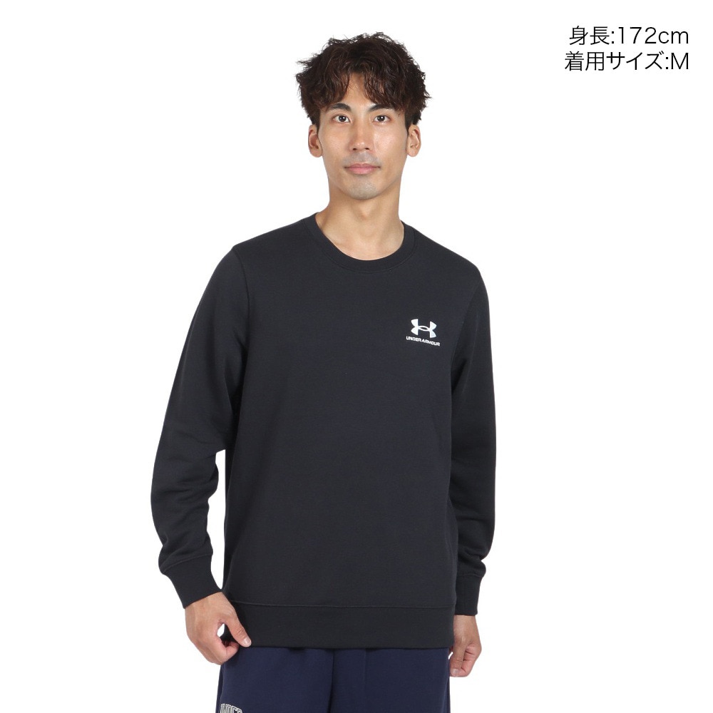 アンダーアーマー（UNDER ARMOUR）（メンズ）エッセンシャルテリー クルーネック 1384821 002