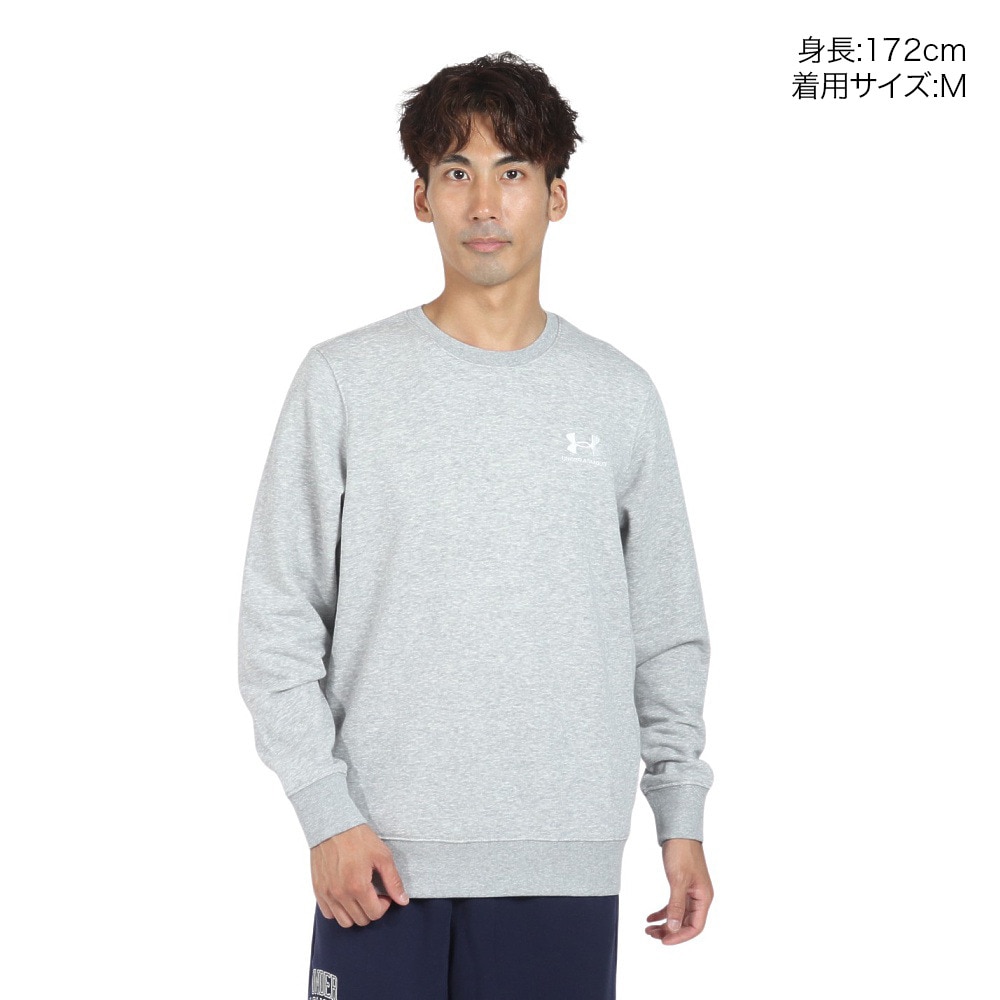 アンダーアーマー（UNDER ARMOUR）（メンズ）エッセンシャルテリー クルーネック 1384821 012