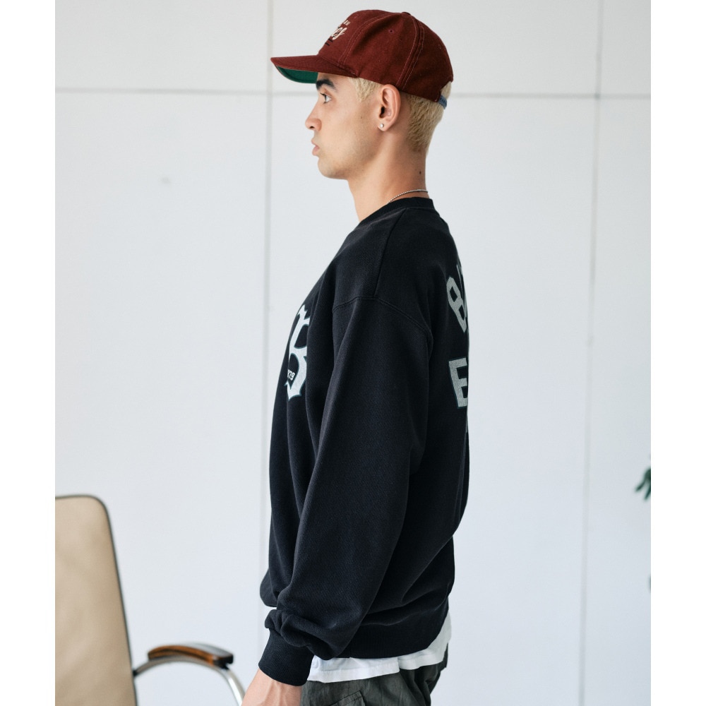 バクタ（BUKTA）（メンズ）ヘビーOZ裏毛クルー スウェットシャツ BU2415805 19 BLACK
