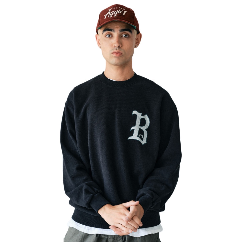 バクタ（BUKTA）（メンズ）ヘビーOZ裏毛クルー スウェットシャツ BU2415805 19 BLACK