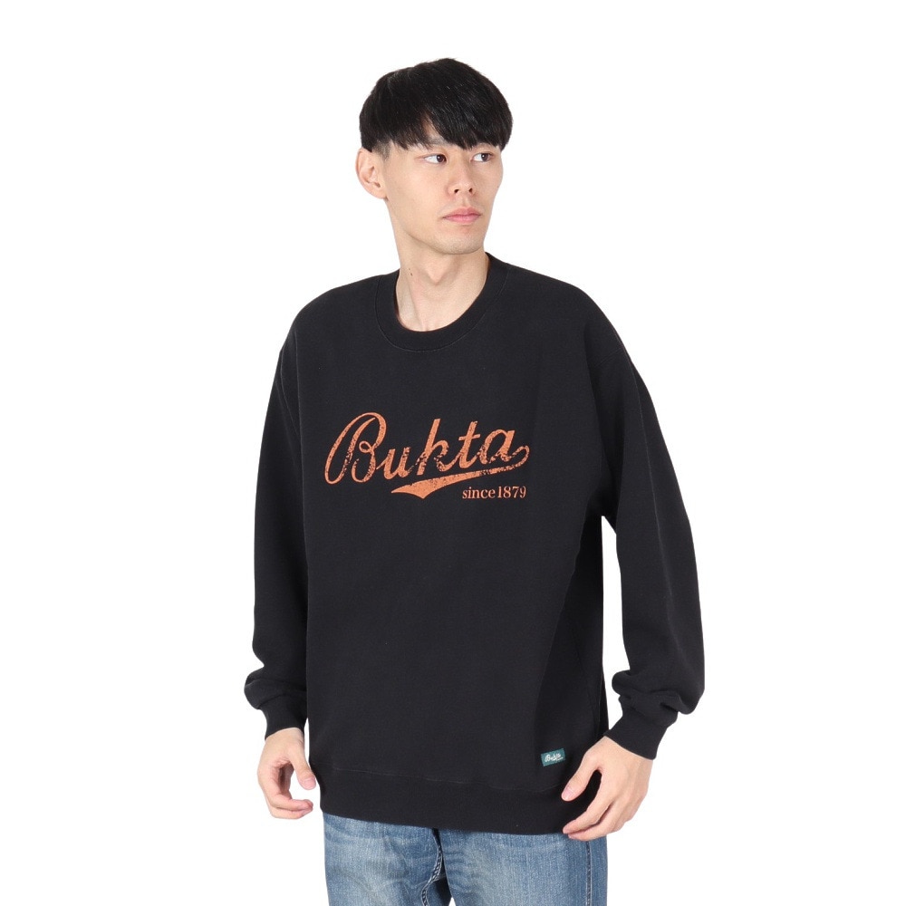 バクタ（BUKTA）（メンズ）ヘビーOZ 裏毛クルー スウェット BU2415806:19:BLACK