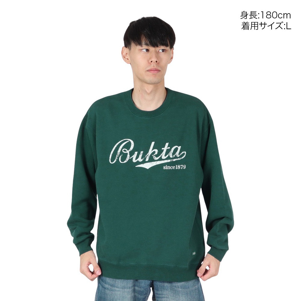バクタ（BUKTA）（メンズ）ヘビーOZ裏毛クルー(BUKTA) スウェットシャツ BU2415806:65:GREEN