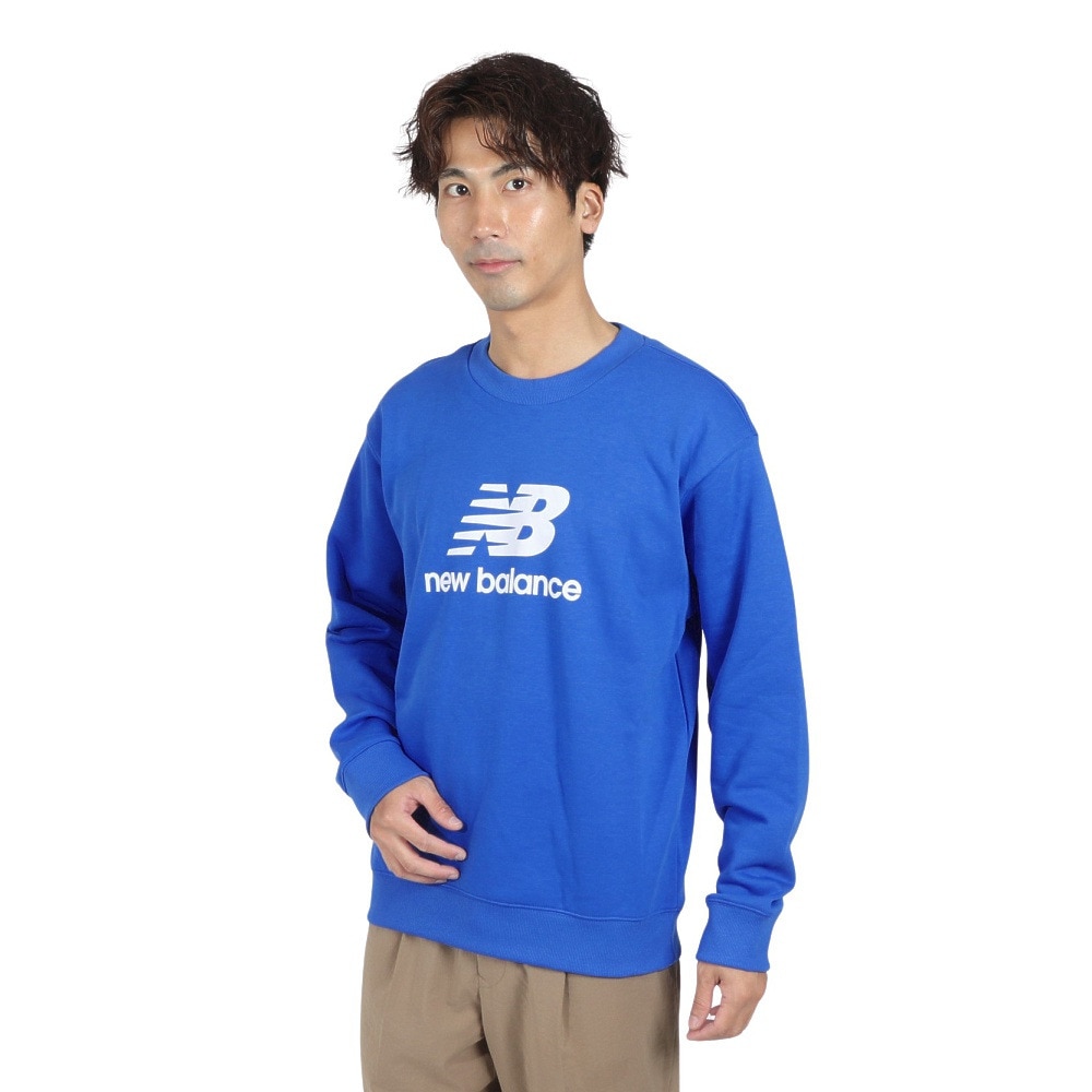ニューバランス（new balance）（メンズ）Stacked Logo クルーネック スウェットシャツ MT41500BUL