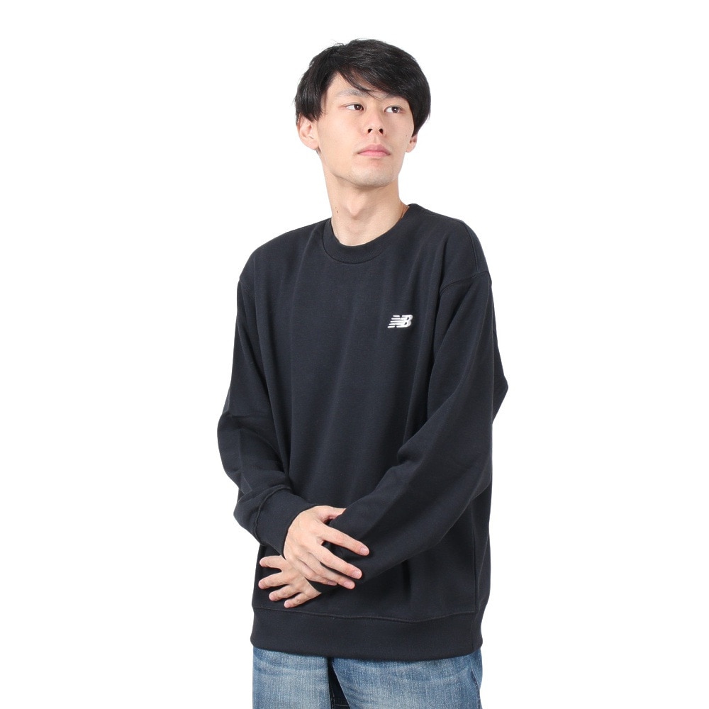 ニューバランス（new balance）（メンズ）SpEs スウェット クルーシャツ MT41507BK