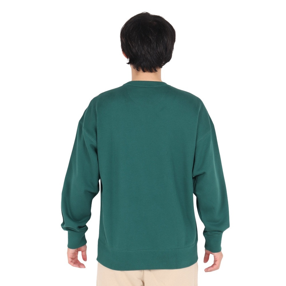 アディダス（adidas）（メンズ）エッセンシャルズ プラス ルーズフィット スリーストライプス フレンチテリー スウェットシャツ KWF01-JH1052
