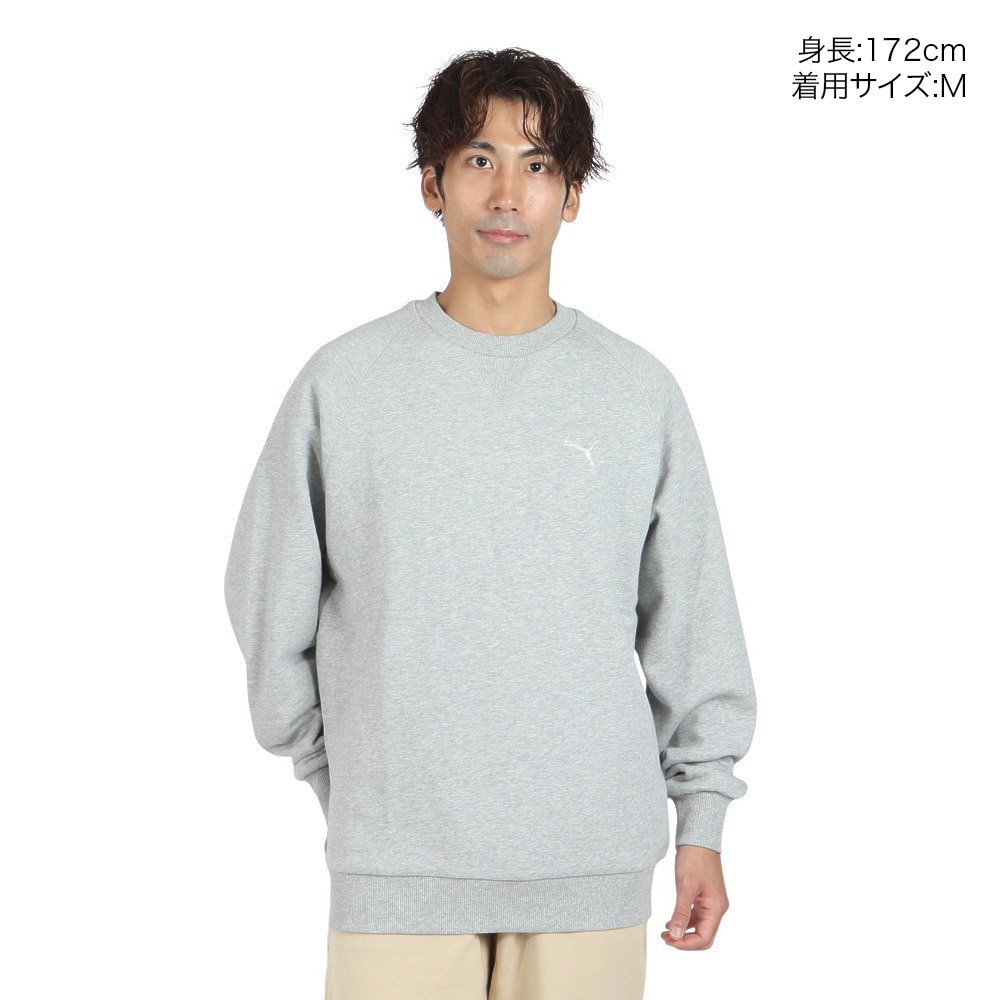 プーマ（PUMA）（メンズ）MWQ スウェット クルーネック 630167 04 GRY