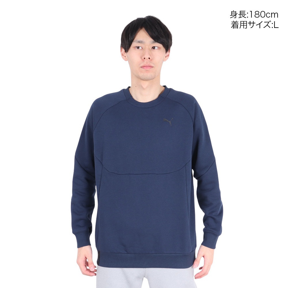 プーマ（PUMA）（メンズ）TECH クルーネックスウェット 629263 14 NVY