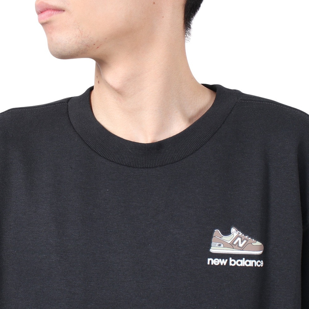 ニューバランス（new balance）（メンズ）574 Shoe Pack クルーネック スウェットシャツ MT43998BK