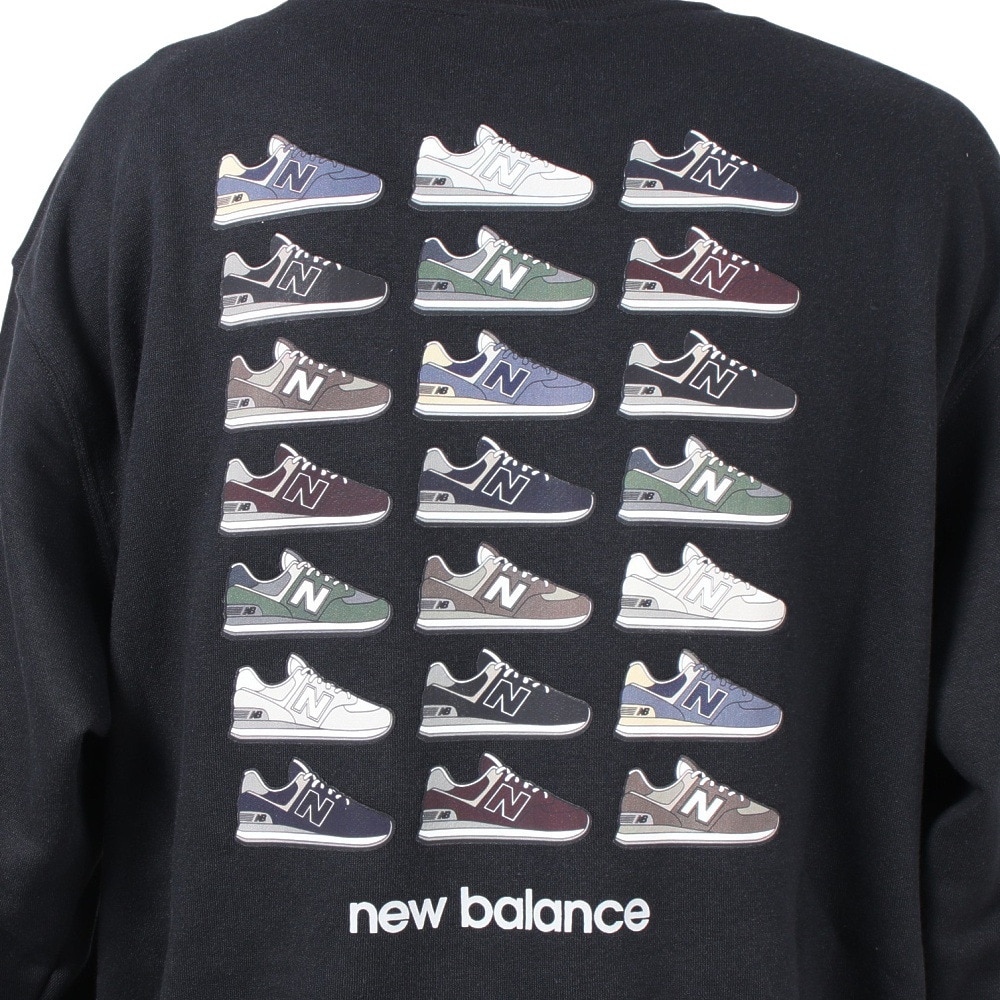ニューバランス（new balance）（メンズ）574 Shoe Pack クルーネック スウェットシャツ MT43998BK