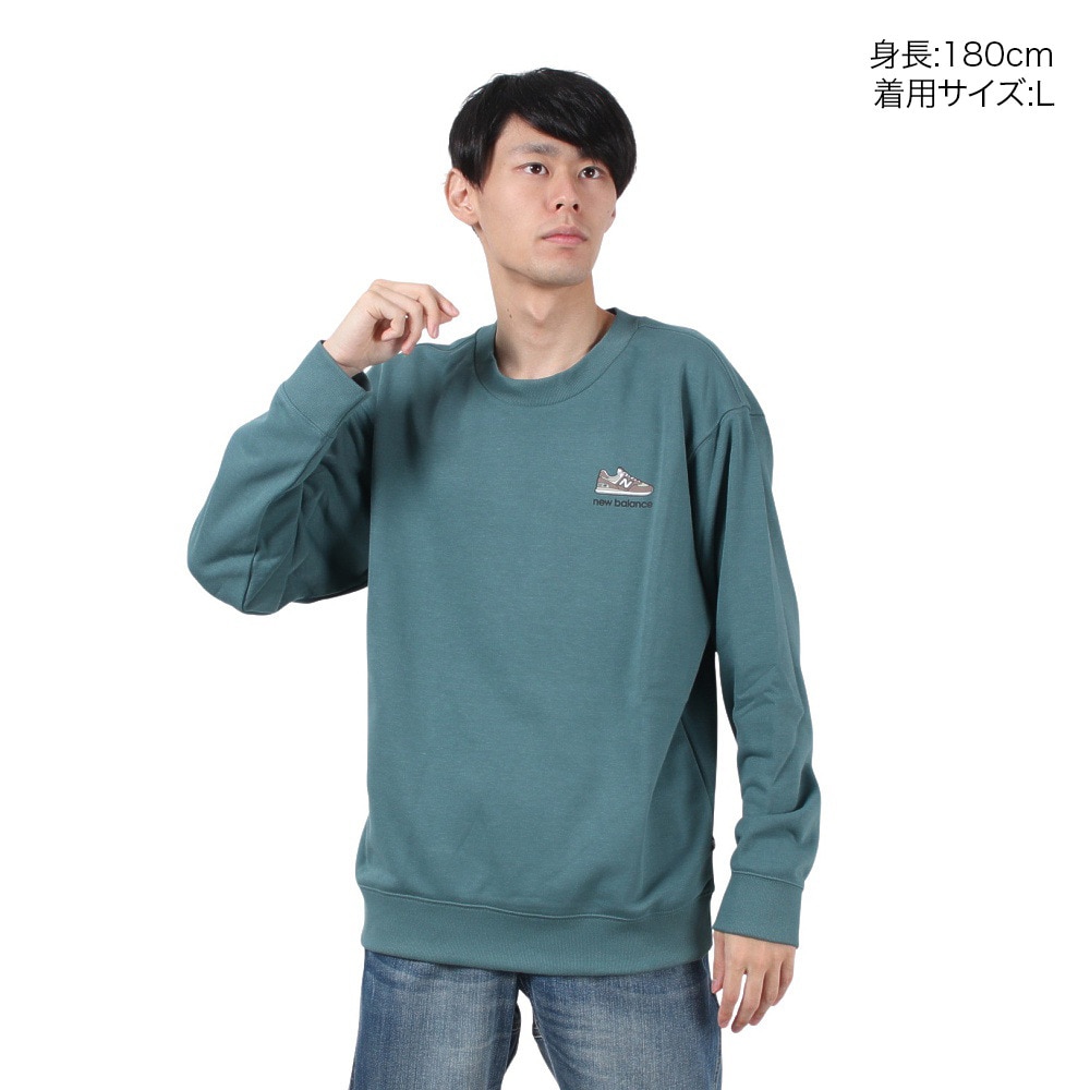 ニューバランス（new balance）（メンズ）574 Shoe Pack クルーネック スウェットシャツ MT43998NUS