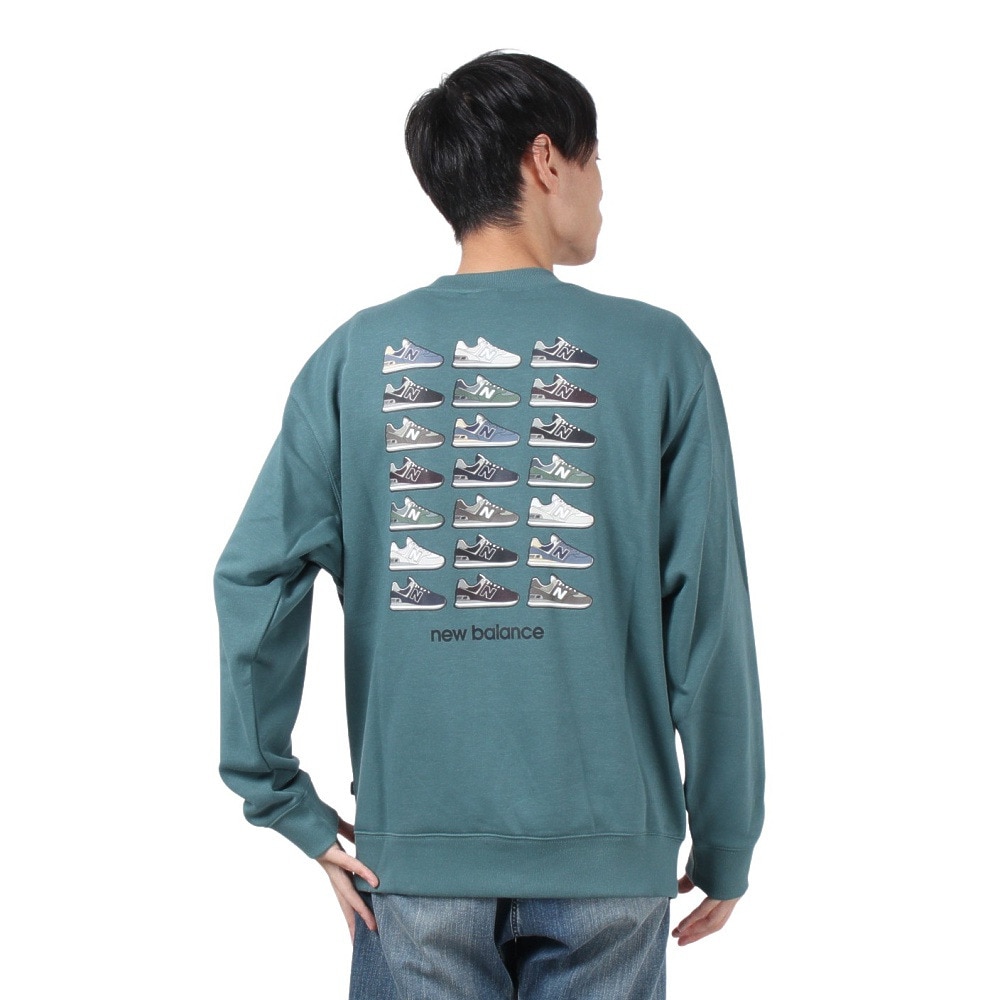 ニューバランス（new balance）（メンズ）574 Shoe Pack クルーネック スウェットシャツ MT43998NUS