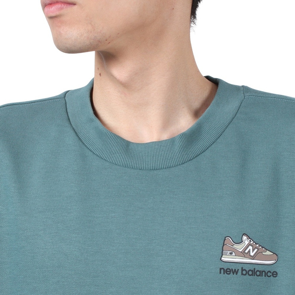 ニューバランス（new balance）（メンズ）574 Shoe Pack クルーネック スウェットシャツ MT43998NUS