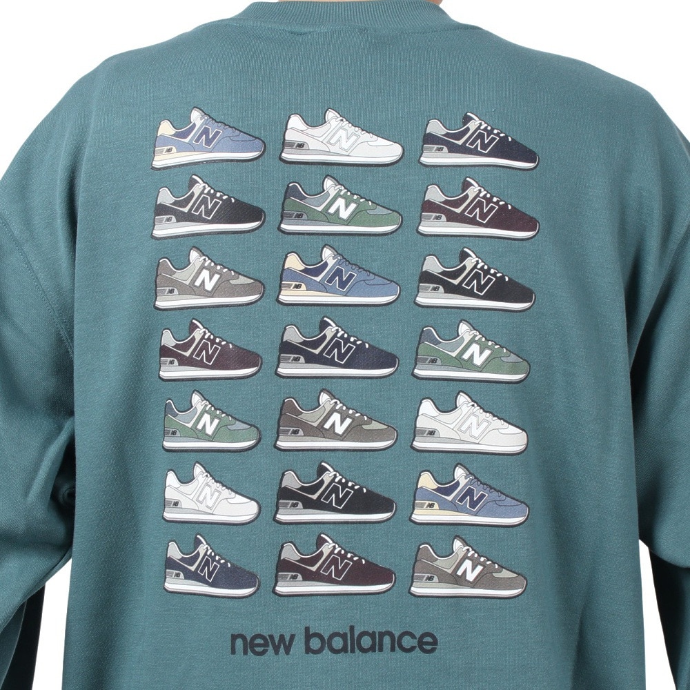 ニューバランス（new balance）（メンズ）574 Shoe Pack クルーネック スウェットシャツ MT43998NUS