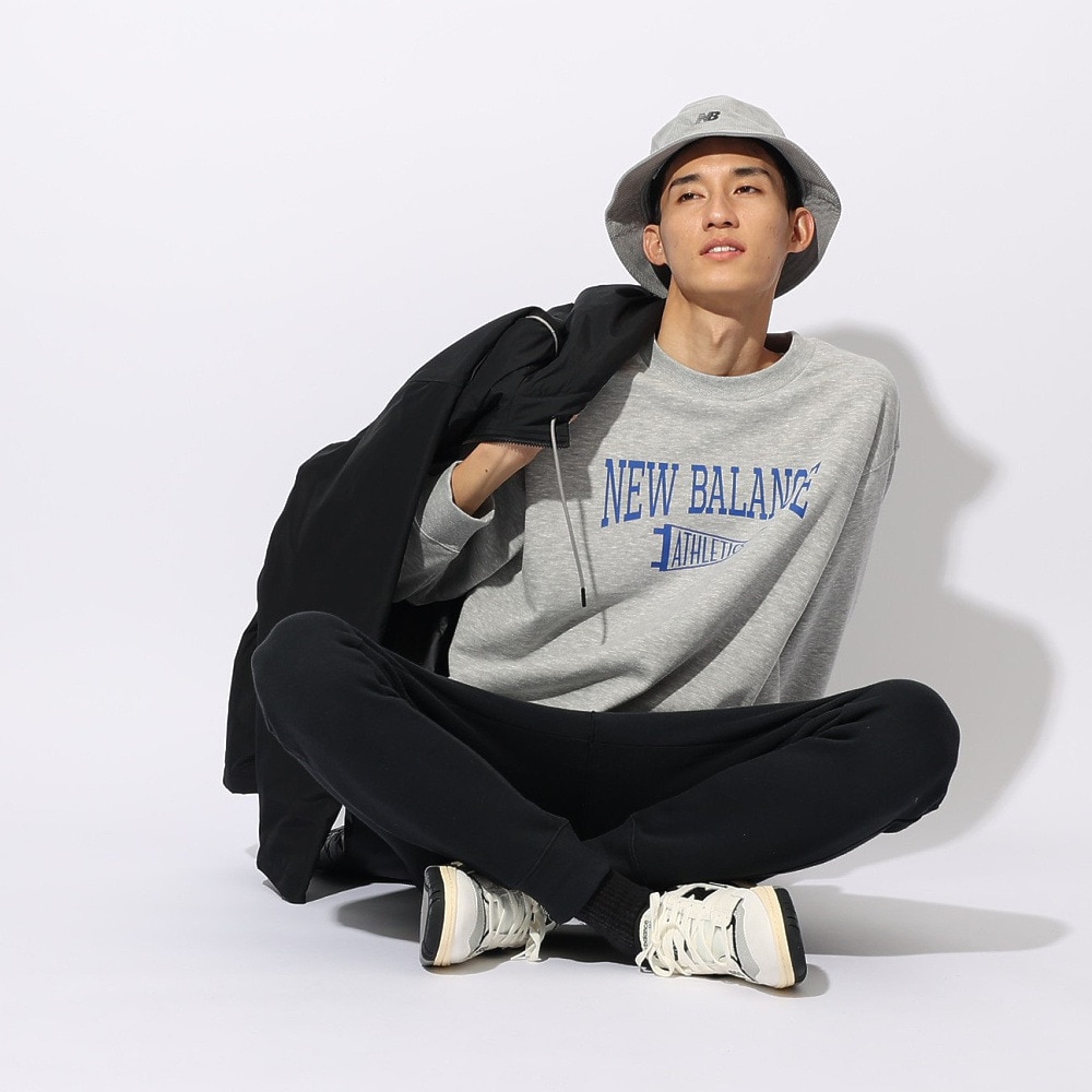 ニューバランス（new balance）（メンズ）ペナント クルーネックスウェットシャツ MT43950AG