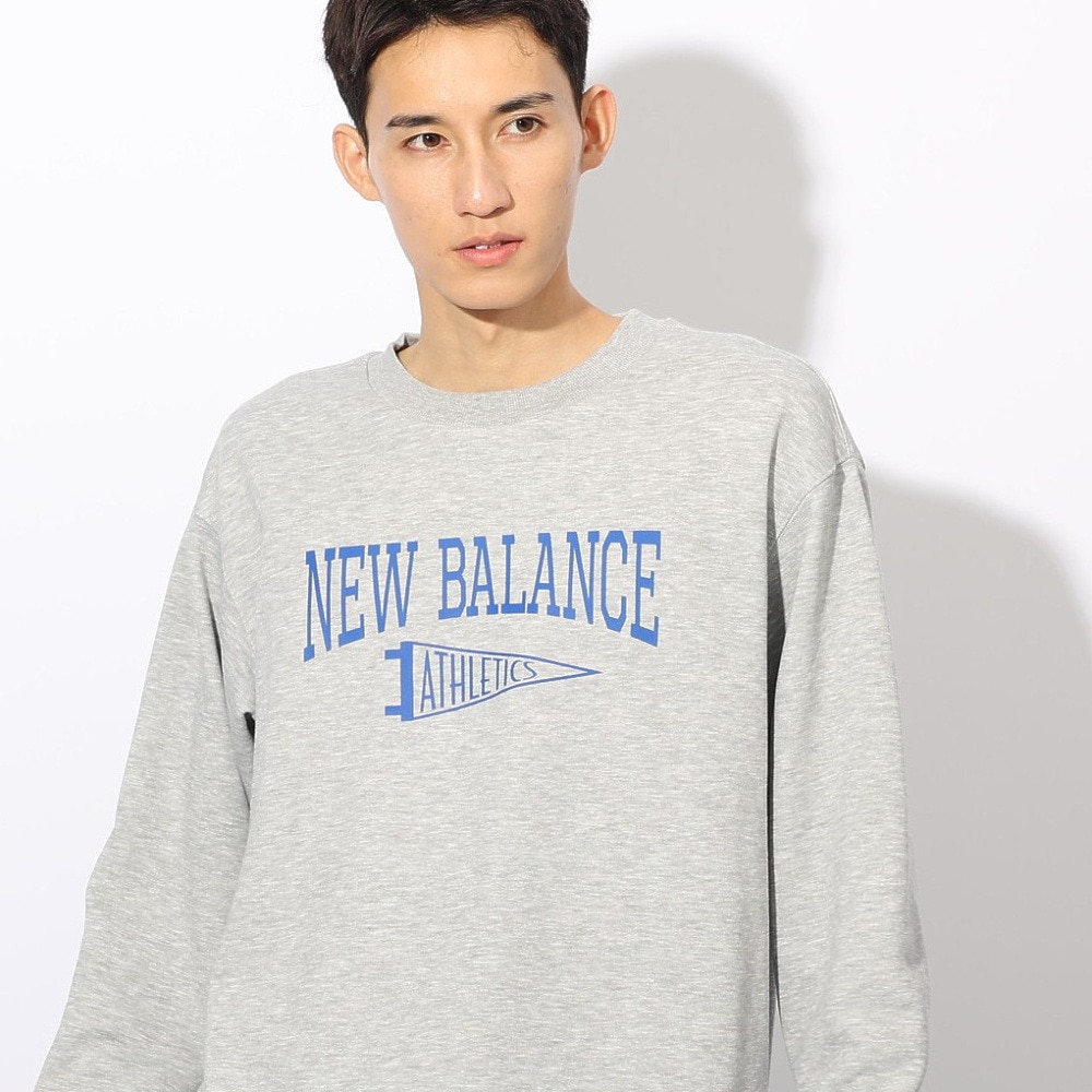 ニューバランス（new balance）（メンズ）ペナント クルーネックスウェットシャツ MT43950AG