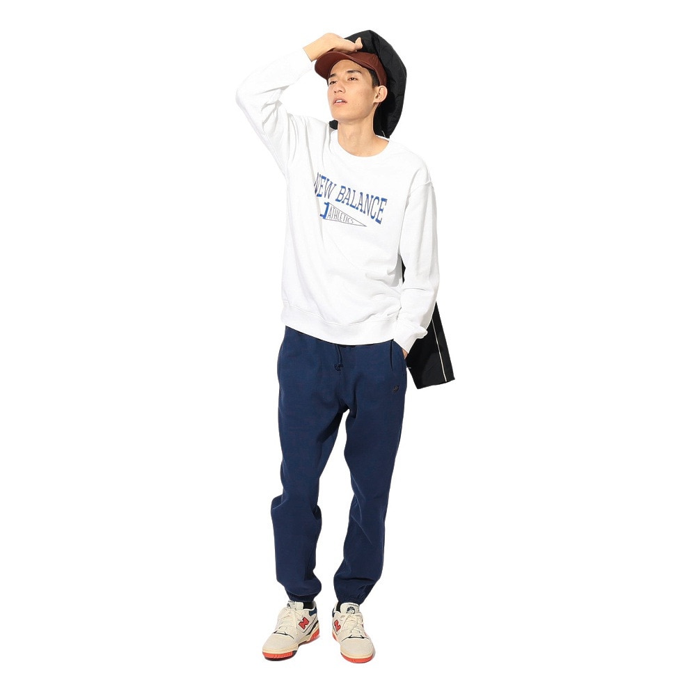 ニューバランス（new balance）（メンズ）ペナント クルーネックスウェットシャツ MT43950WT