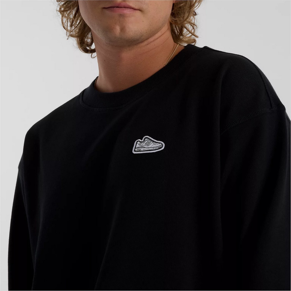 ニューバランス（new balance）（メンズ）Athletics 550 Patch Crew スウェット MT51965BK